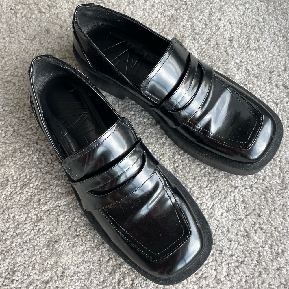 Black loafers size 7.5-8